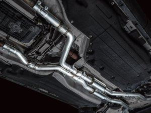 Ford Explorer ST Performance Exhaust - AWE Tuning - Touring Edition, Cat-Back, Quad Tips, 180 Technology - Chrome Silver - `20-`27 Ford Explorer ST Performance Exhaust - AWE Tuning - Touring Edition, Cat-Back, Quad Tips, 180 Technology - Chrome Silver - `20-`27